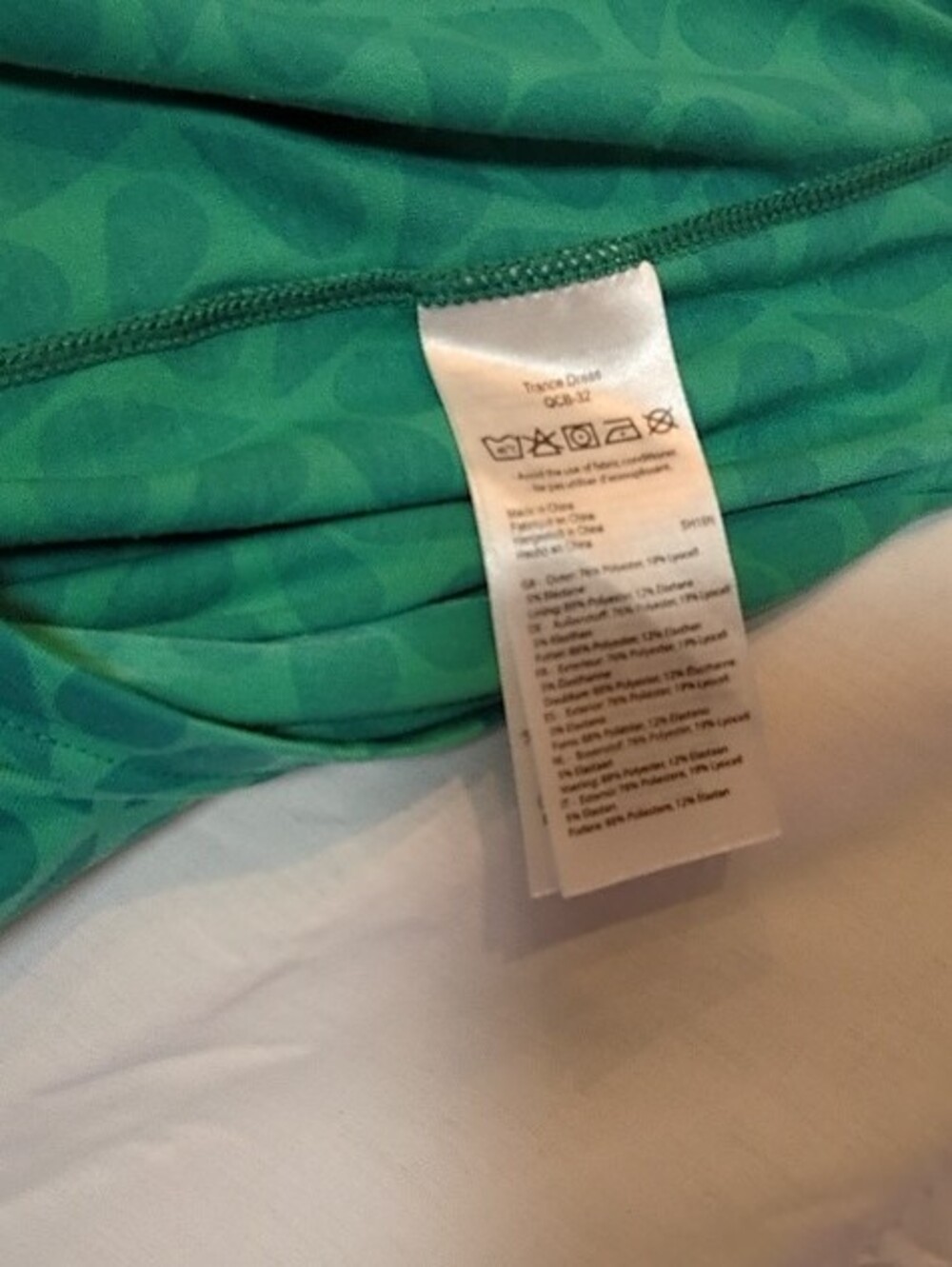 Teal Patterned Racerback Mini Dress - Picture 4 of 5
